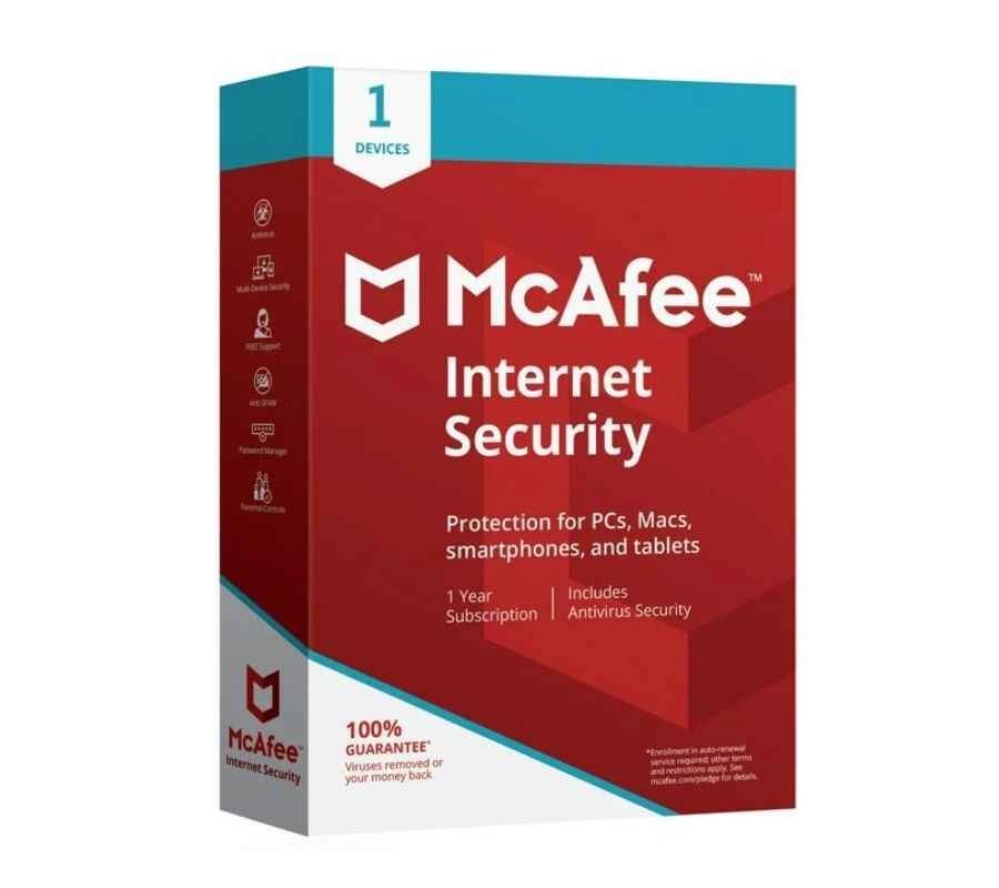 McAfee Internet Security 1 Device 3 Years Antivirus